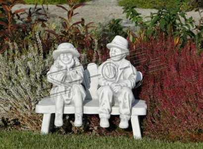 Junge Sitzende Figur Statue Figuren Skulptur Statuen Garten Dekoration S105002